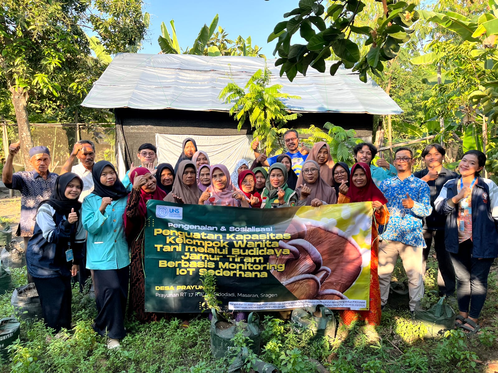 KWT Dukuh Prayunan : Monitoring Kumbung Jamur